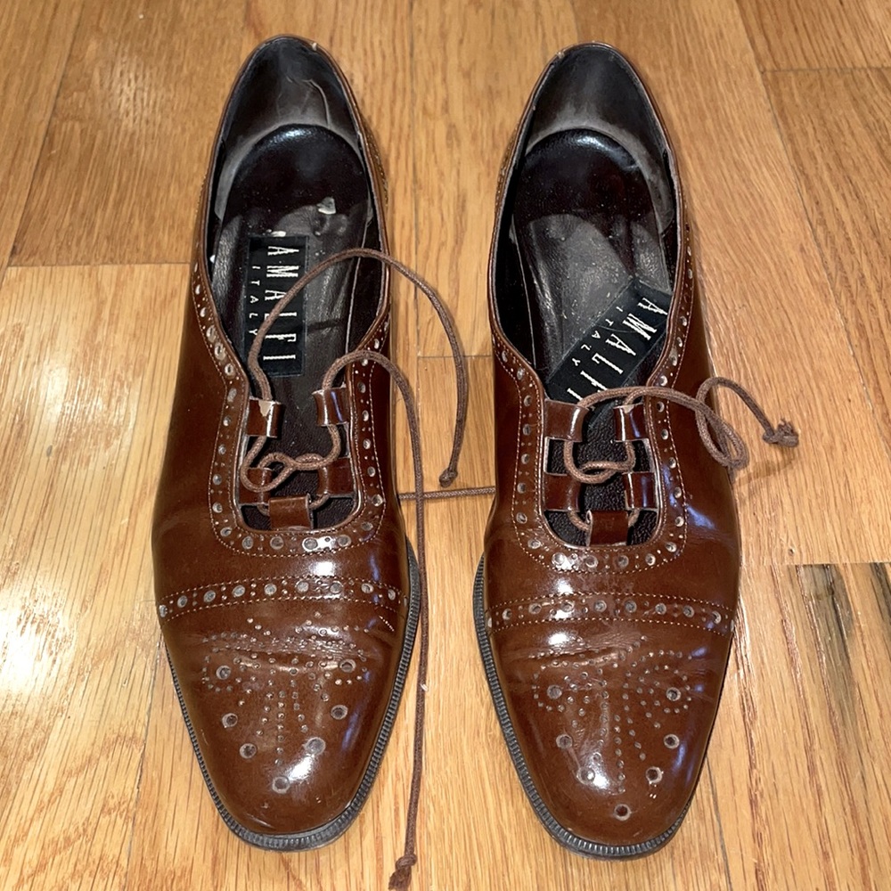 Vintage Amalfi leather heels 8.5AAAA